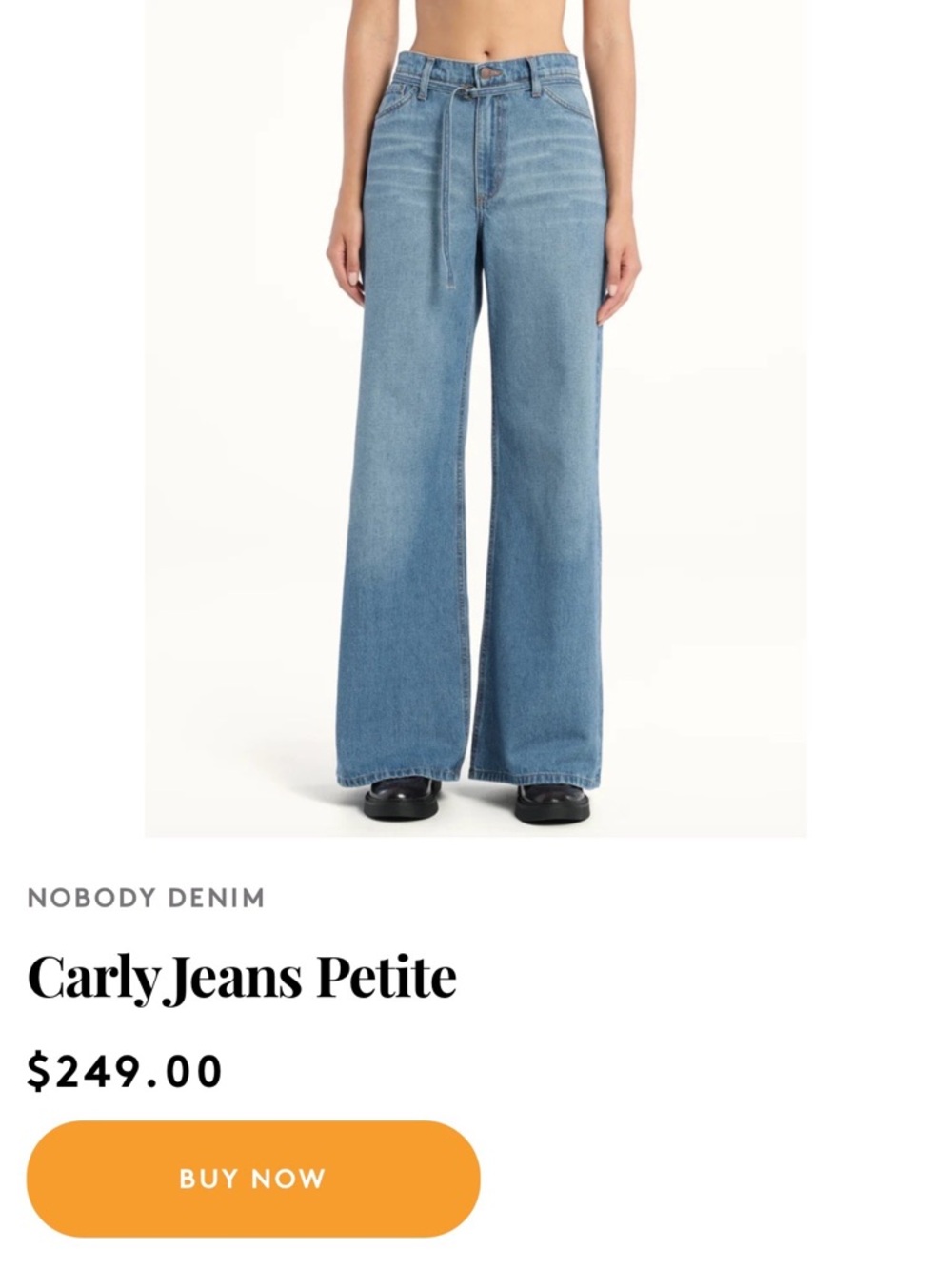 Nobody Denim carly Light Blue High-Rise Wide Leg Jeans - Picture 3 of 14